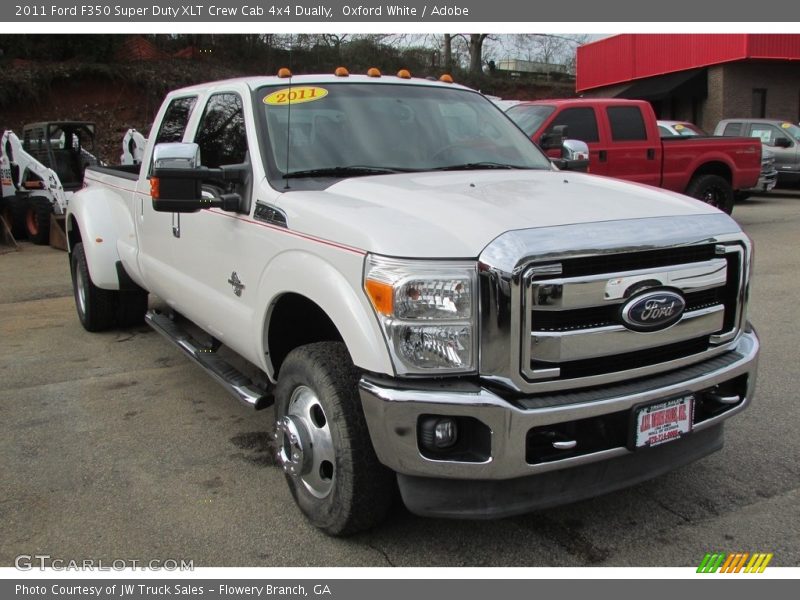 Oxford White / Adobe 2011 Ford F350 Super Duty XLT Crew Cab 4x4 Dually