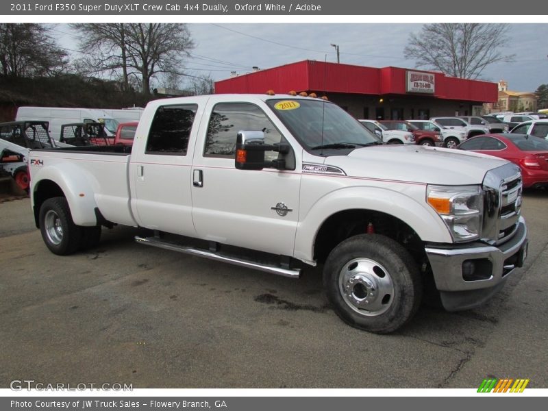 Oxford White / Adobe 2011 Ford F350 Super Duty XLT Crew Cab 4x4 Dually