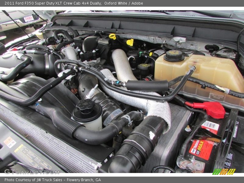 Oxford White / Adobe 2011 Ford F350 Super Duty XLT Crew Cab 4x4 Dually