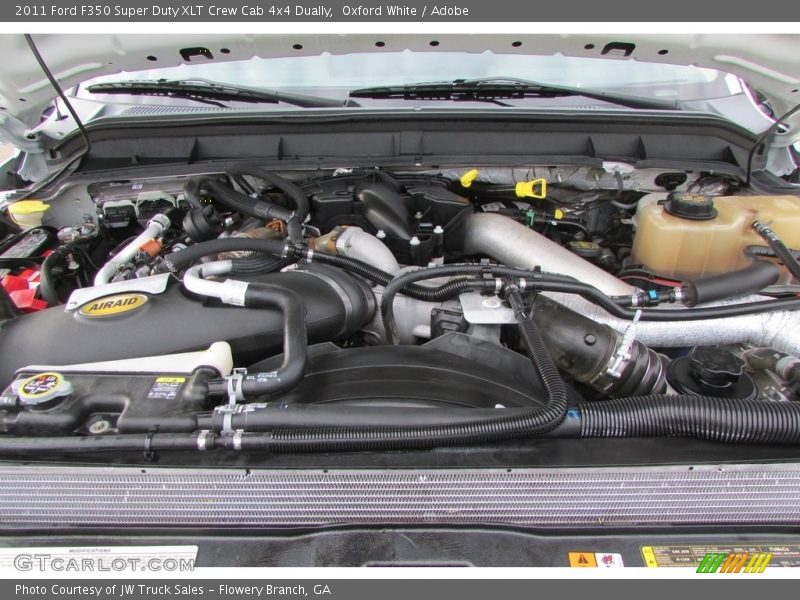 Oxford White / Adobe 2011 Ford F350 Super Duty XLT Crew Cab 4x4 Dually
