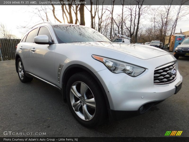 Liquid Platinum Metallic / Graphite 2009 Infiniti FX 35 AWD