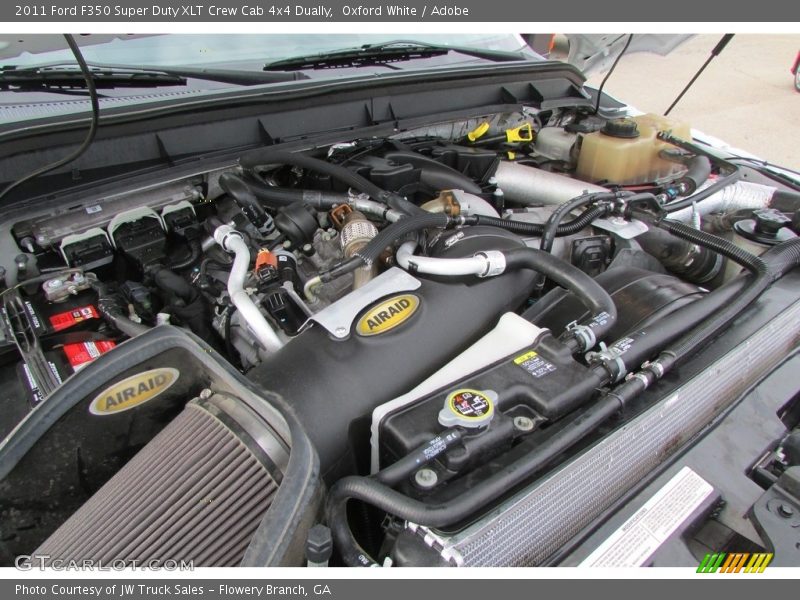 Oxford White / Adobe 2011 Ford F350 Super Duty XLT Crew Cab 4x4 Dually