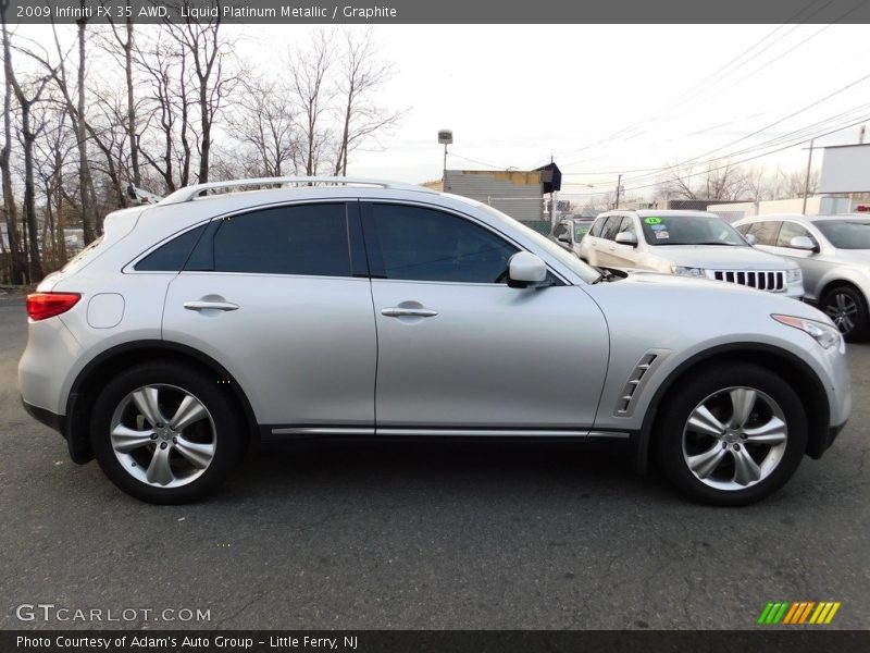 Liquid Platinum Metallic / Graphite 2009 Infiniti FX 35 AWD