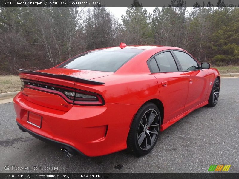 Go Mango / Black 2017 Dodge Charger R/T Scat Pack