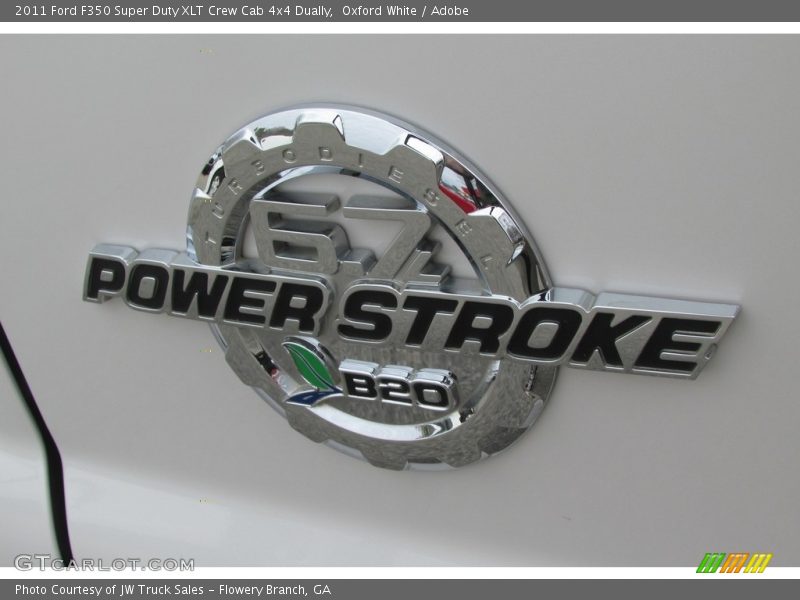 Oxford White / Adobe 2011 Ford F350 Super Duty XLT Crew Cab 4x4 Dually
