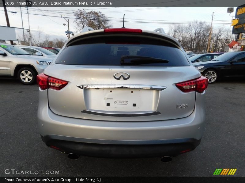 Liquid Platinum Metallic / Graphite 2009 Infiniti FX 35 AWD