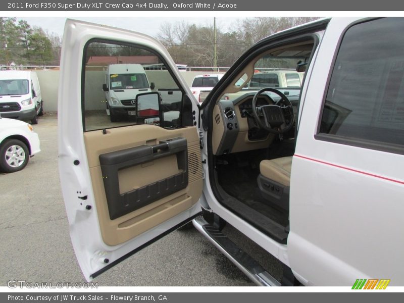 Oxford White / Adobe 2011 Ford F350 Super Duty XLT Crew Cab 4x4 Dually