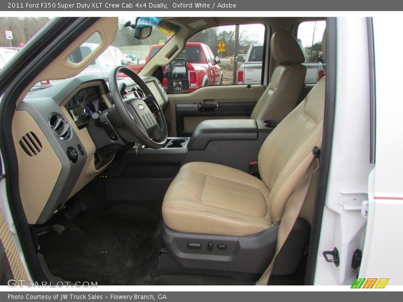 Oxford White / Adobe 2011 Ford F350 Super Duty XLT Crew Cab 4x4 Dually