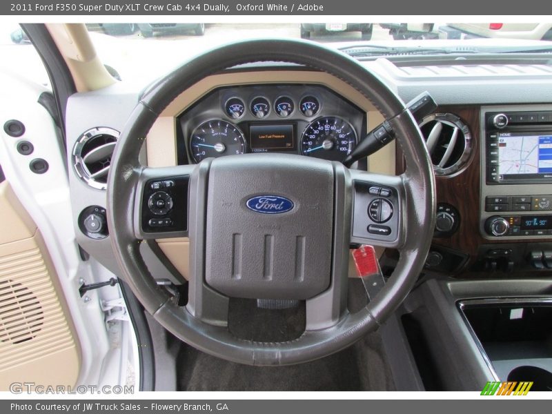 Oxford White / Adobe 2011 Ford F350 Super Duty XLT Crew Cab 4x4 Dually