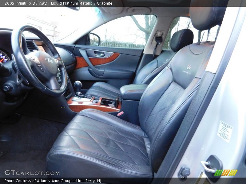 Liquid Platinum Metallic / Graphite 2009 Infiniti FX 35 AWD