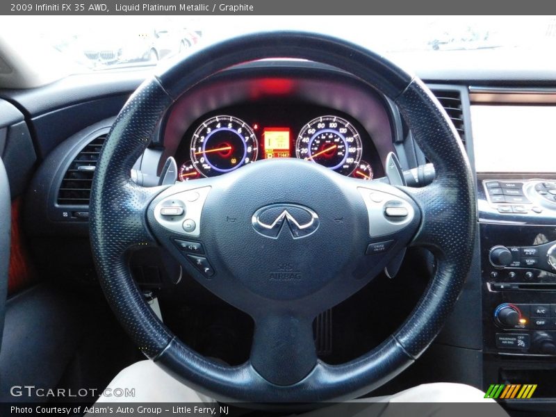 Liquid Platinum Metallic / Graphite 2009 Infiniti FX 35 AWD