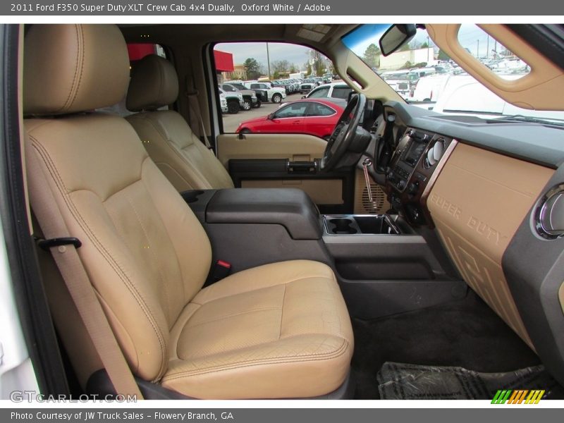 Oxford White / Adobe 2011 Ford F350 Super Duty XLT Crew Cab 4x4 Dually