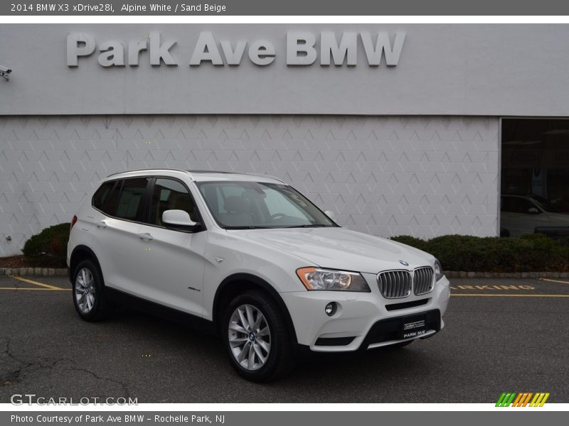Alpine White / Sand Beige 2014 BMW X3 xDrive28i
