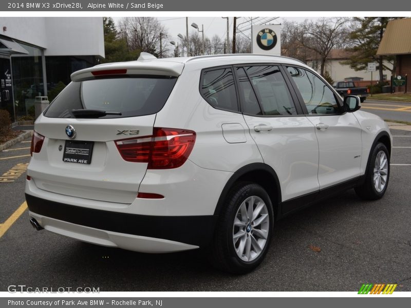 Alpine White / Sand Beige 2014 BMW X3 xDrive28i
