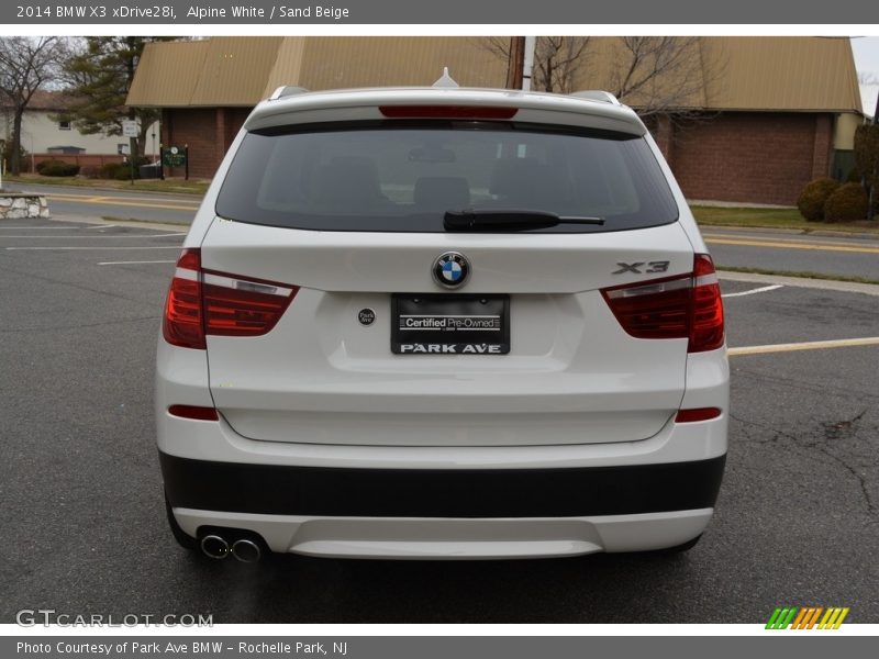 Alpine White / Sand Beige 2014 BMW X3 xDrive28i