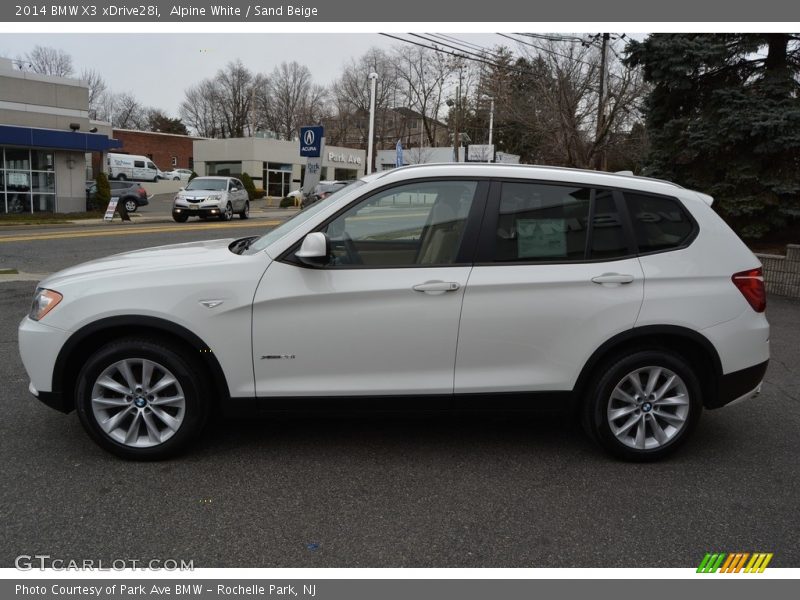Alpine White / Sand Beige 2014 BMW X3 xDrive28i
