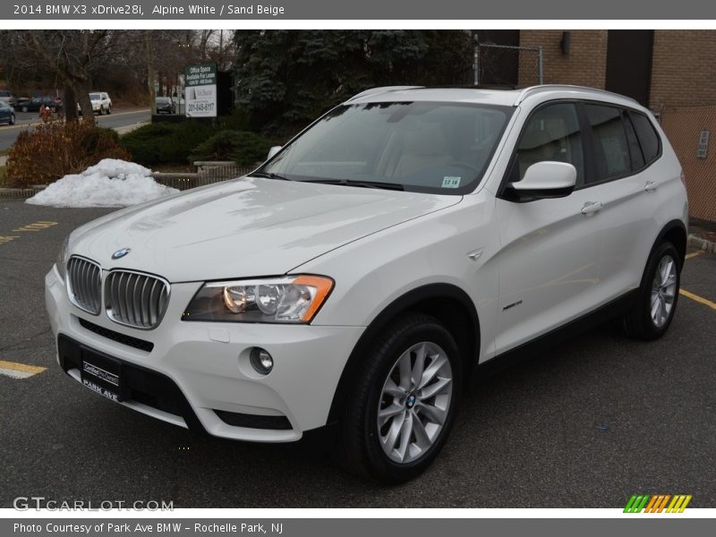 Alpine White / Sand Beige 2014 BMW X3 xDrive28i
