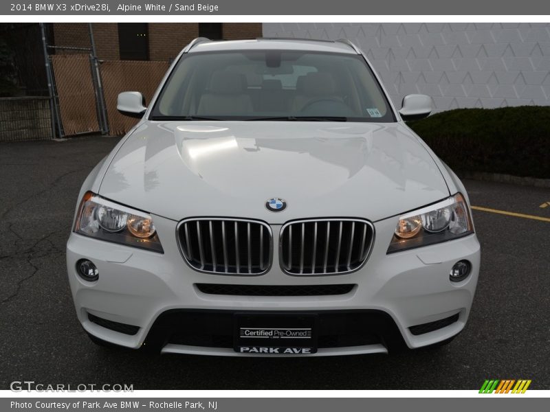 Alpine White / Sand Beige 2014 BMW X3 xDrive28i