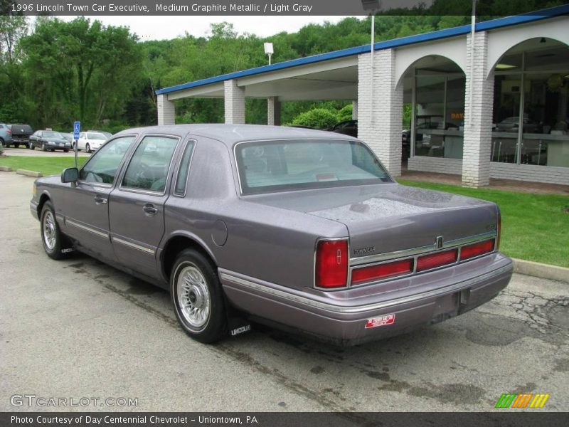 Medium Graphite Metallic / Light Gray 1996 Lincoln Town Car Executive