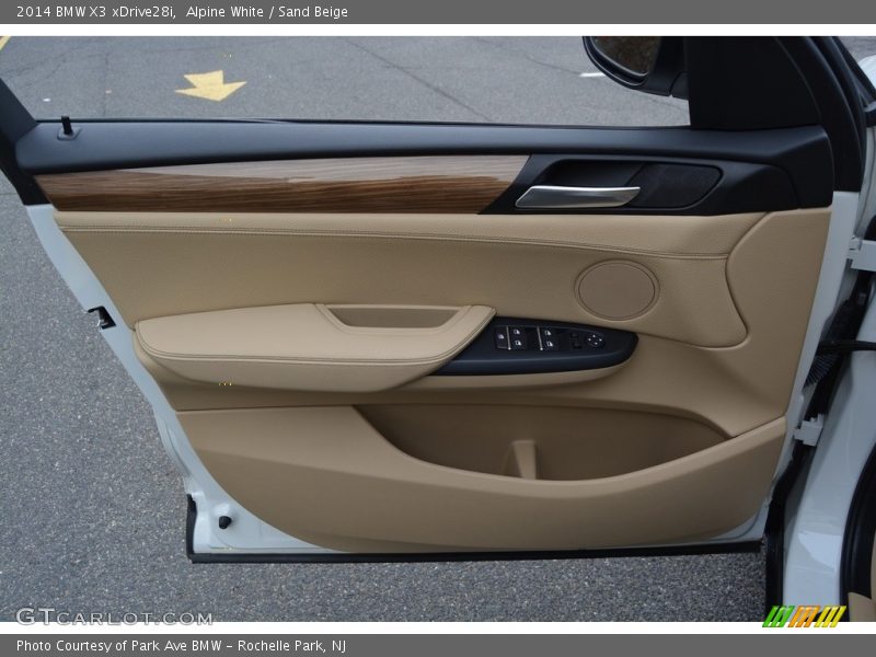Alpine White / Sand Beige 2014 BMW X3 xDrive28i