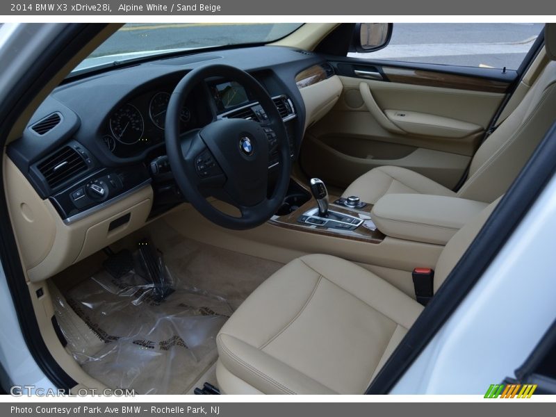 Alpine White / Sand Beige 2014 BMW X3 xDrive28i