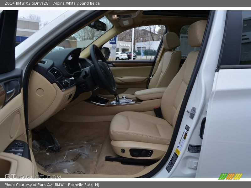 Alpine White / Sand Beige 2014 BMW X3 xDrive28i