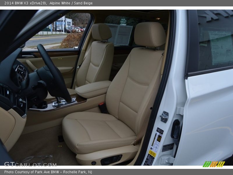 Alpine White / Sand Beige 2014 BMW X3 xDrive28i