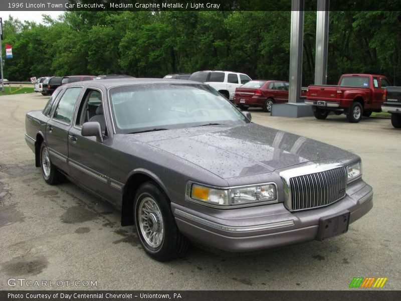 Medium Graphite Metallic / Light Gray 1996 Lincoln Town Car Executive