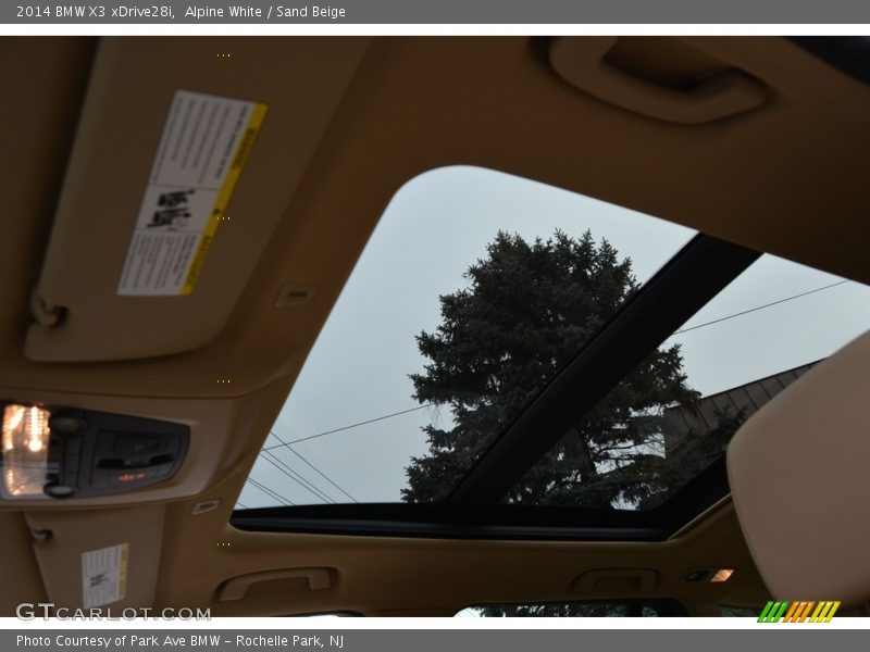 Alpine White / Sand Beige 2014 BMW X3 xDrive28i