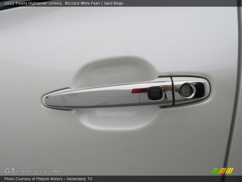 Blizzard White Pearl / Sand Beige 2012 Toyota Highlander Limited