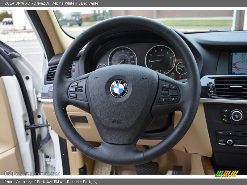 Alpine White / Sand Beige 2014 BMW X3 xDrive28i