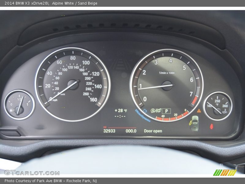 Alpine White / Sand Beige 2014 BMW X3 xDrive28i