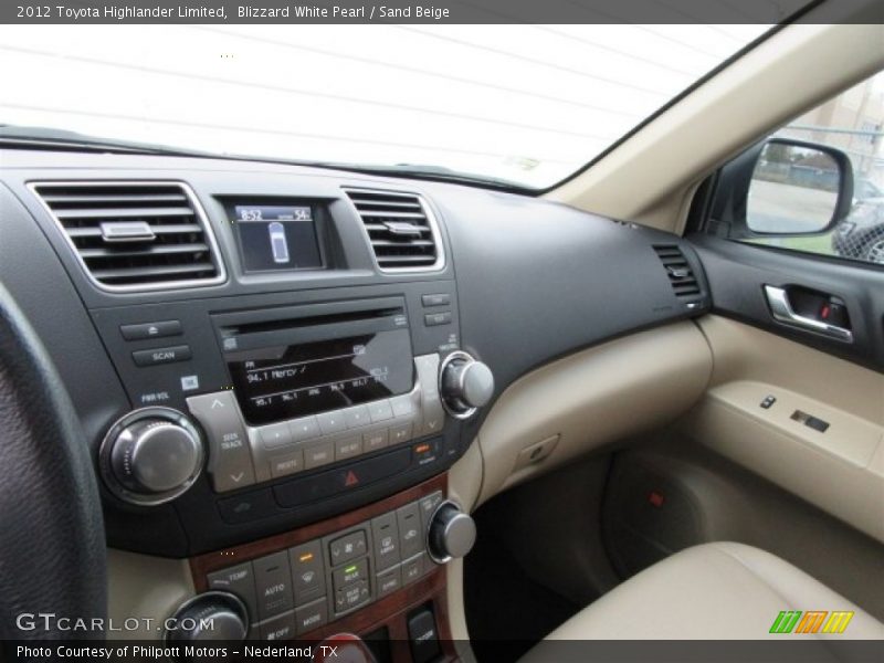 Blizzard White Pearl / Sand Beige 2012 Toyota Highlander Limited