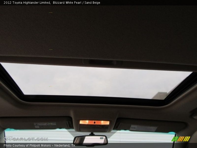 Blizzard White Pearl / Sand Beige 2012 Toyota Highlander Limited