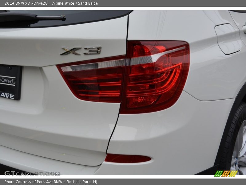 Alpine White / Sand Beige 2014 BMW X3 xDrive28i