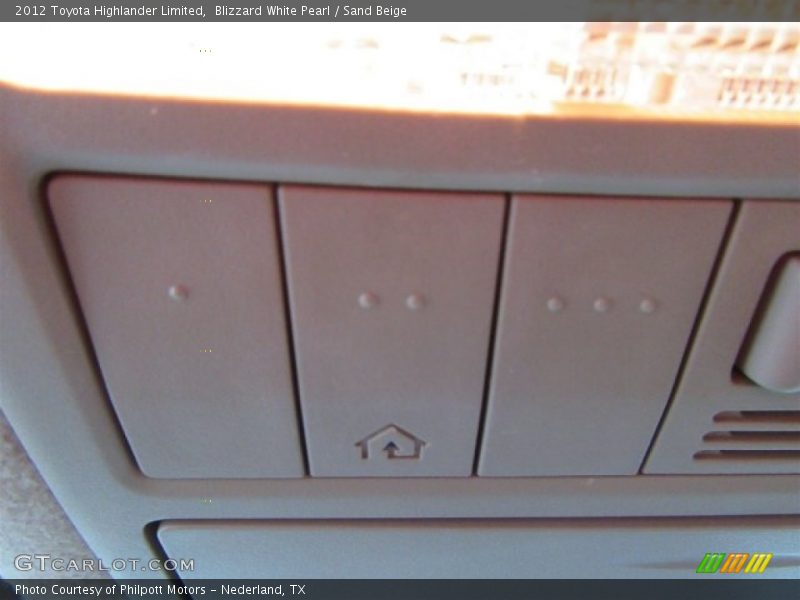 Blizzard White Pearl / Sand Beige 2012 Toyota Highlander Limited