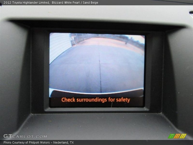 Blizzard White Pearl / Sand Beige 2012 Toyota Highlander Limited