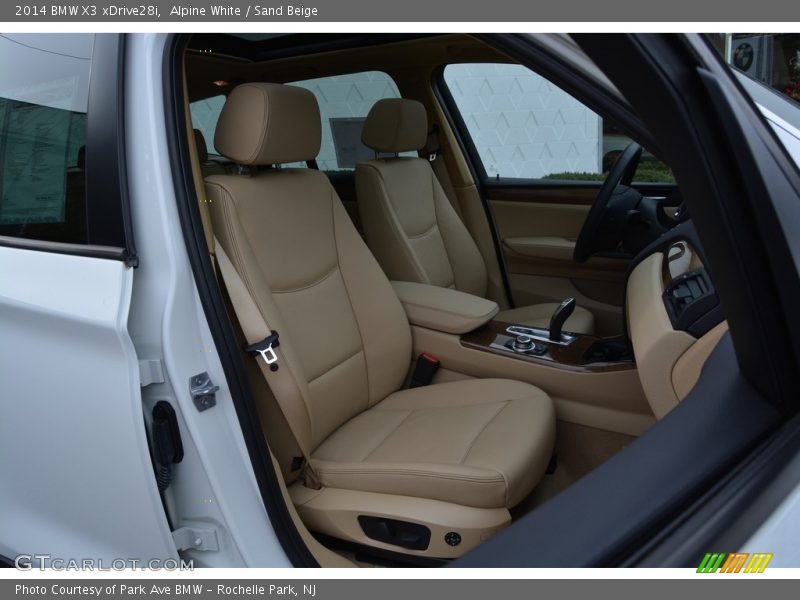 Alpine White / Sand Beige 2014 BMW X3 xDrive28i