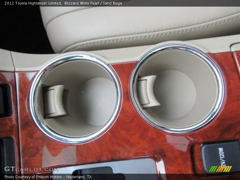 Blizzard White Pearl / Sand Beige 2012 Toyota Highlander Limited