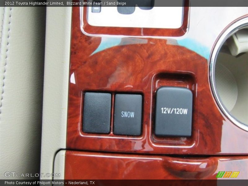 Blizzard White Pearl / Sand Beige 2012 Toyota Highlander Limited