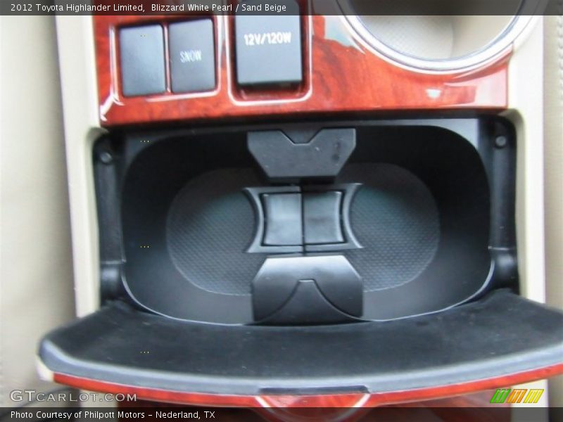 Blizzard White Pearl / Sand Beige 2012 Toyota Highlander Limited
