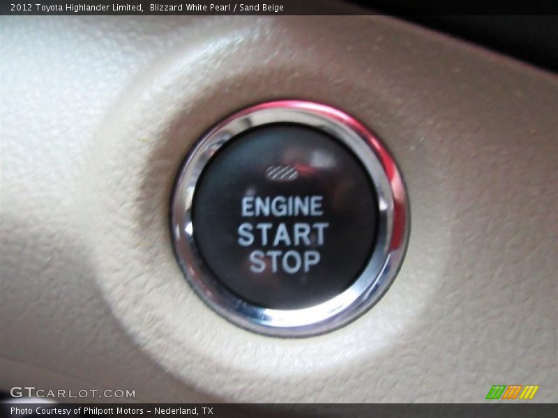 Blizzard White Pearl / Sand Beige 2012 Toyota Highlander Limited