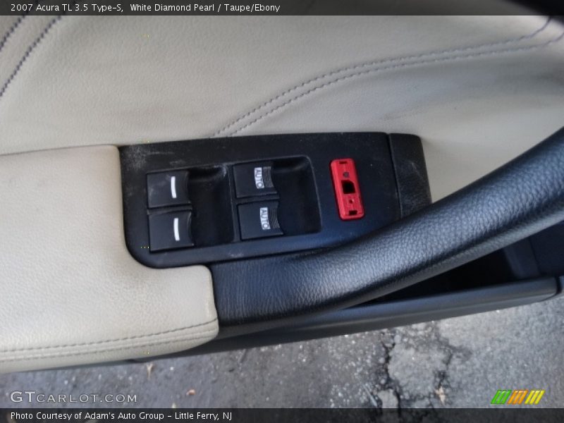 White Diamond Pearl / Taupe/Ebony 2007 Acura TL 3.5 Type-S