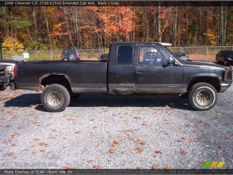 Black / Gray 1988 Chevrolet C/K 2500 K2500 Extended Cab 4x4