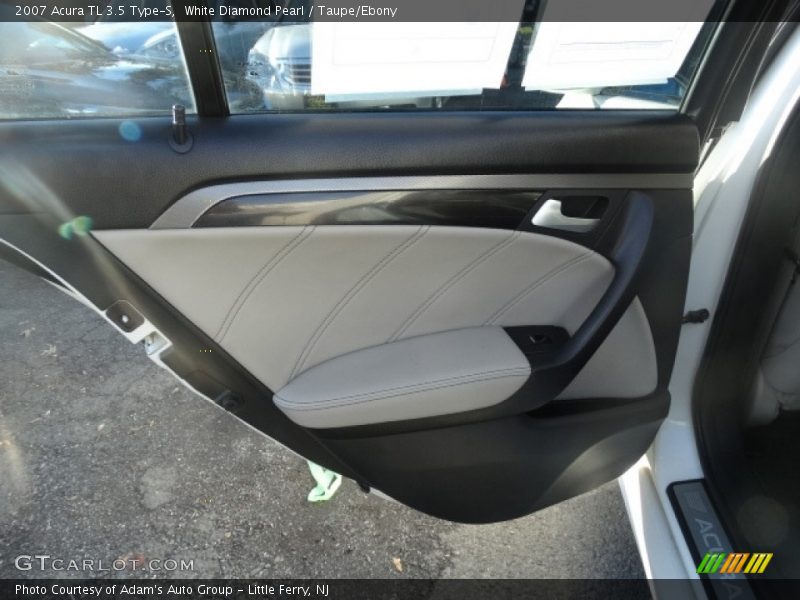 White Diamond Pearl / Taupe/Ebony 2007 Acura TL 3.5 Type-S