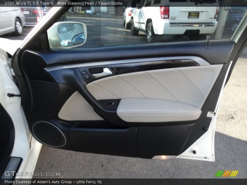 White Diamond Pearl / Taupe/Ebony 2007 Acura TL 3.5 Type-S