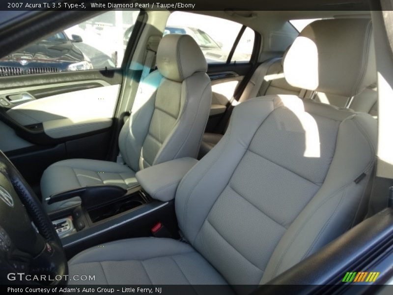 White Diamond Pearl / Taupe/Ebony 2007 Acura TL 3.5 Type-S