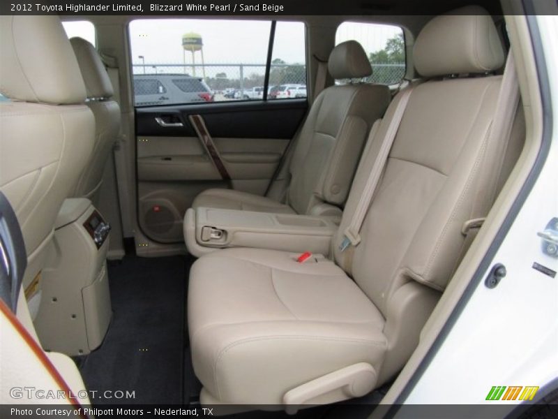 Blizzard White Pearl / Sand Beige 2012 Toyota Highlander Limited