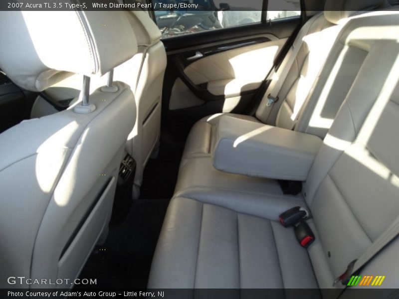 White Diamond Pearl / Taupe/Ebony 2007 Acura TL 3.5 Type-S