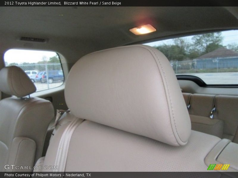 Blizzard White Pearl / Sand Beige 2012 Toyota Highlander Limited